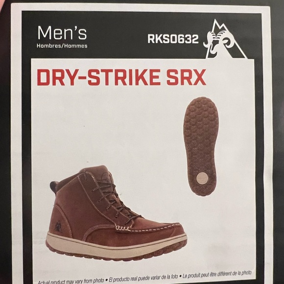 Men’s lace up leather shoe boots - Picture 4 of 5